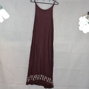 Plum Crinkle Beach Sun Dress One Size  East to West